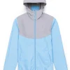 Jas Herschel Supply Co. Women's Voyage Wind Alaskan Blue Light Grey Crosshatch -Slaapzak Verkoop 1 15004 00294 ALLSIZES 021