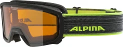 Skibril Alpina Scarabeo Junior Black Neon DH Orange