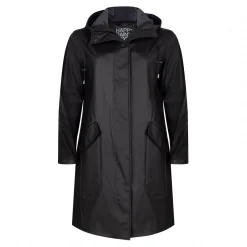 Jas Happy Rainy Days Pu Coat Bodee Black