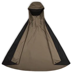 Poncho Rains Cape Black Wood (Maat M)