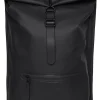 Rugzak Rains Rolltop Rucksack Black 13L -Slaapzak Verkoop 13160 1black 1