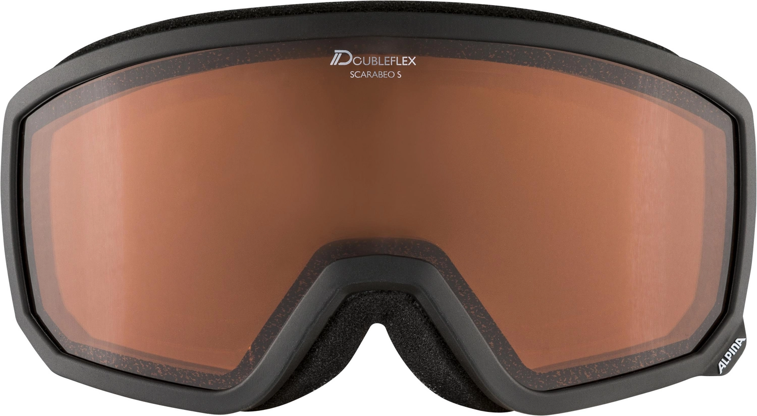 Skibril Alpina Scarabeo S Black DH Orange 5 Skibril Alpina Scarabeo S Black DH Orange - Afbeelding 3