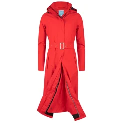 Regenjas Happy Rainy Days Toronto Long Raincoat Padded Rosa Red