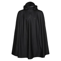 Poncho Rains Cape Black (Maat M)