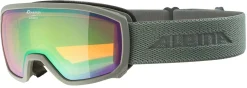Skibril Alpina Kids Scarabeo Jr Q-Lite Moon Grey Matt Green