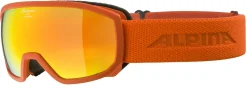 Skibril Alpina Kids Scarabeo Jr Q-Lite Pumpkin Matt Red