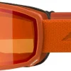 Skibril Alpina Scarabeo S Q-Lite Pumpkin Matt Red